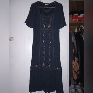 Tea N Rose blue boho dress xl